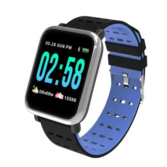 SmartFit Upbeat Live HR And BP Monitor Smart Watch - Blue