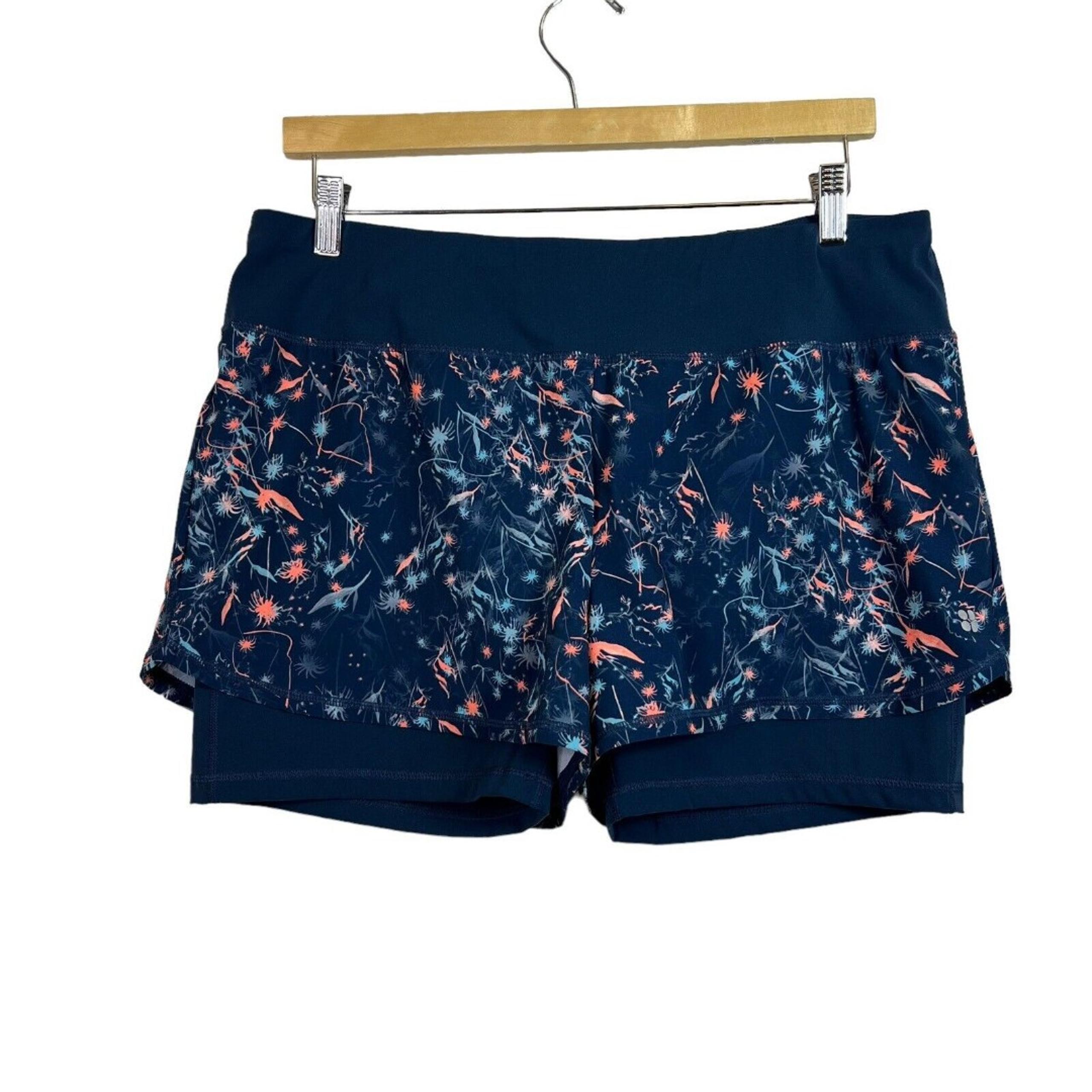 Sweaty Betty Women's Challenge Running Shorts Blue Outdoor Size XL