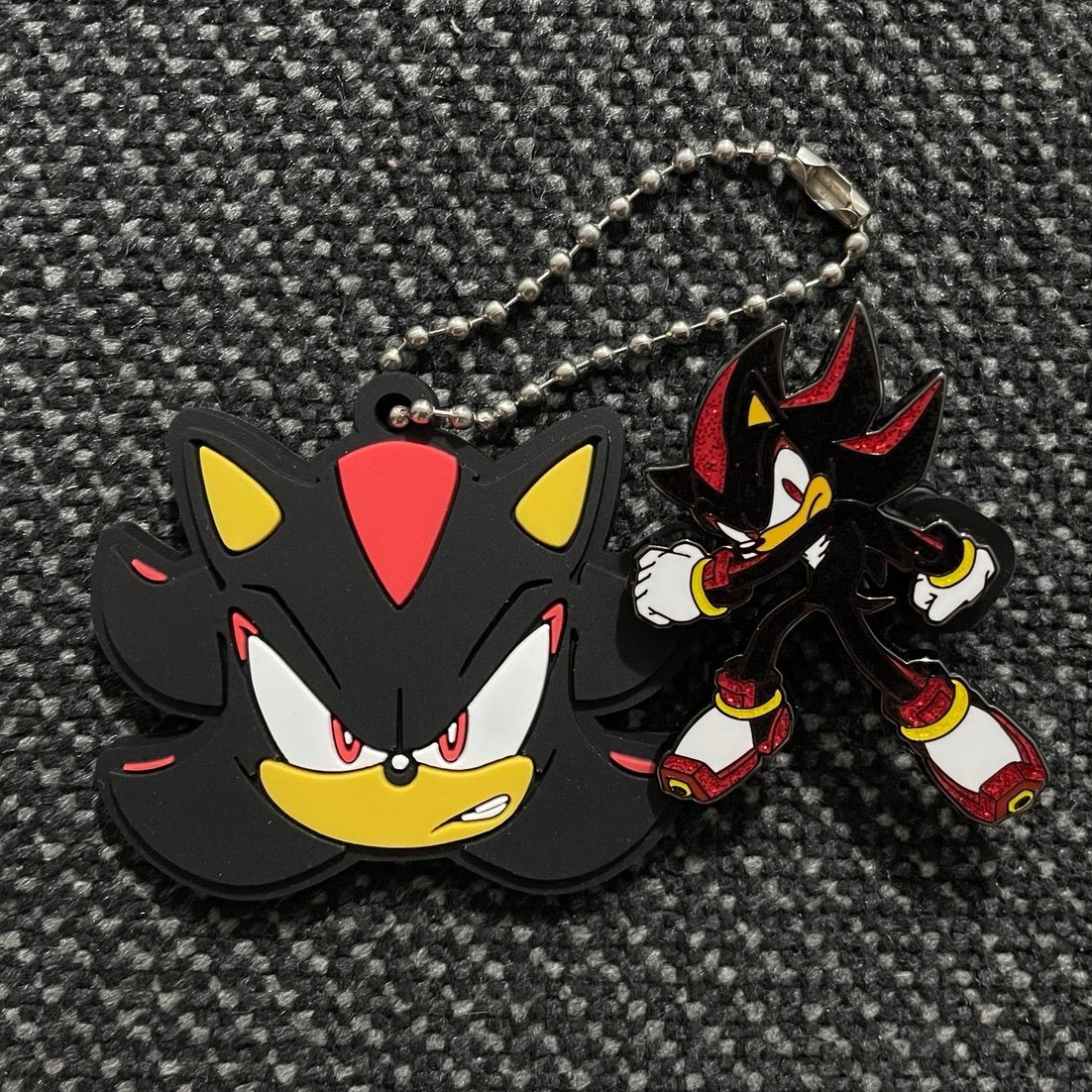 Shadow Glitter Enamel Pin & Keychain Set