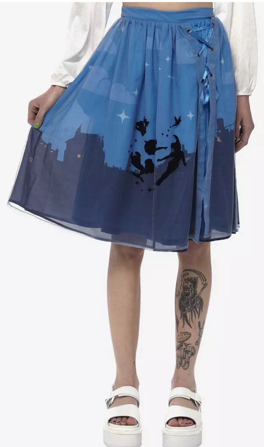 Disney Peter Pan Night Sky Lace-Up Skirt