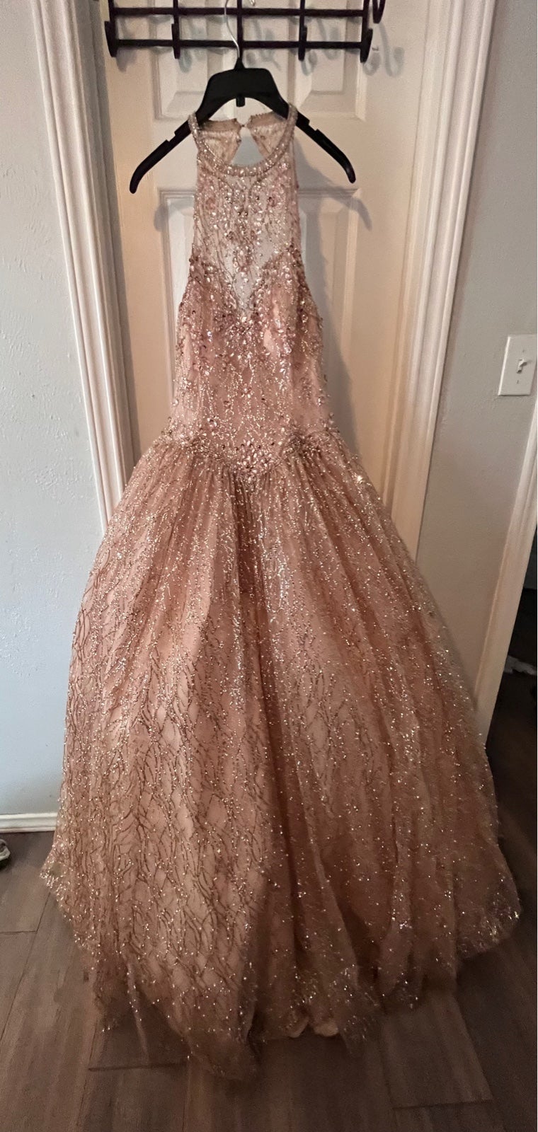 Rose gold quincenera dress
