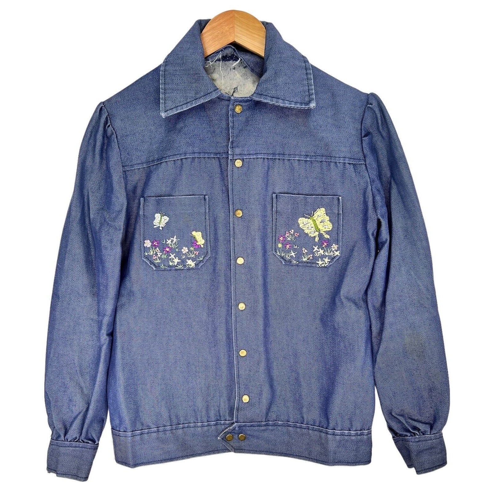 VTG 50s JC Penney Ranchcraft Selvedge Chain Stitch Dove Denim Jacket Size M