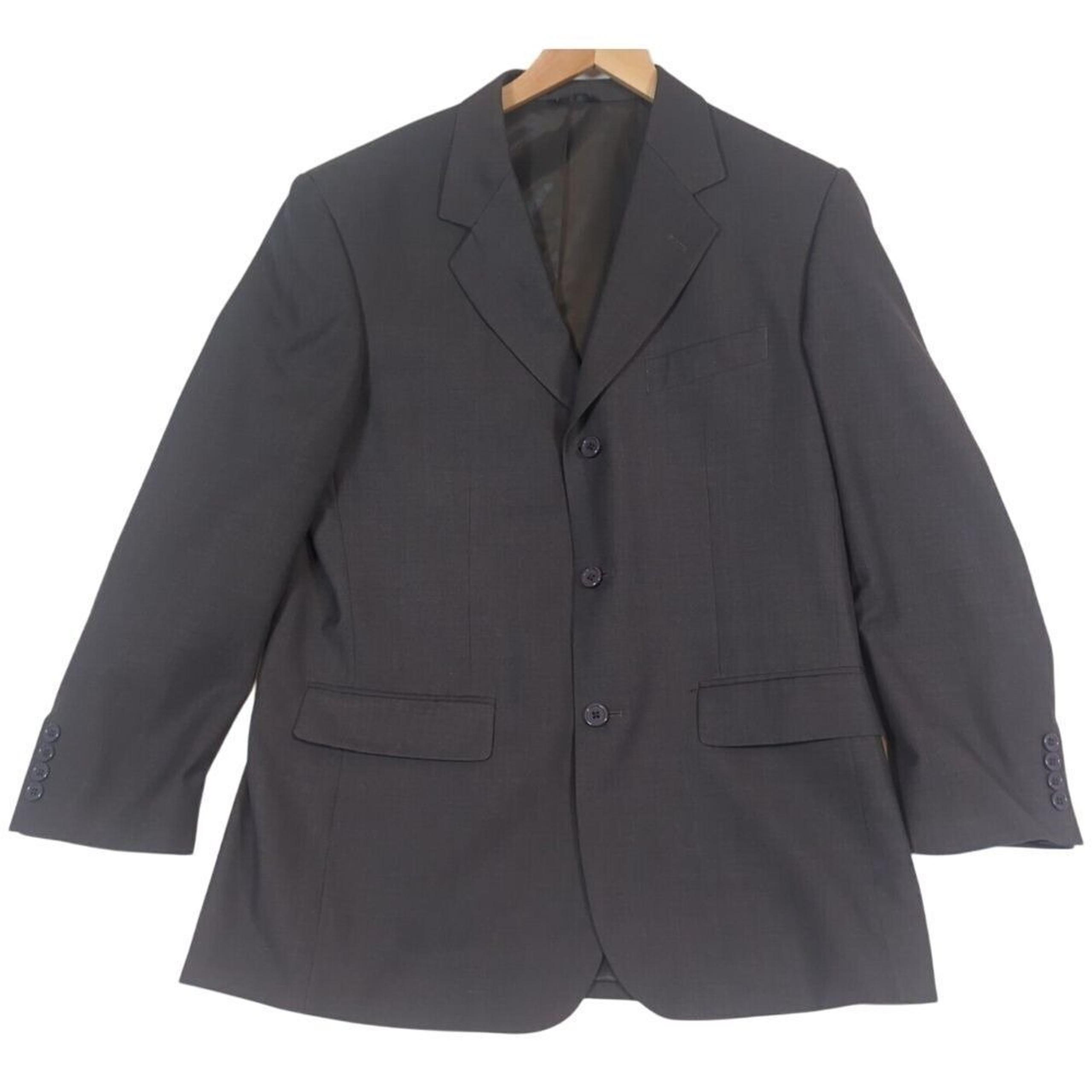 Fellini Uomo Suit Mens 40R Gray 2 Piece Sport Coat Pants 32x30 3 Button Dress