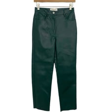NWOT Aritzia Wilfred The Melina Pant High Rise Faux Leather Straight leg 2
