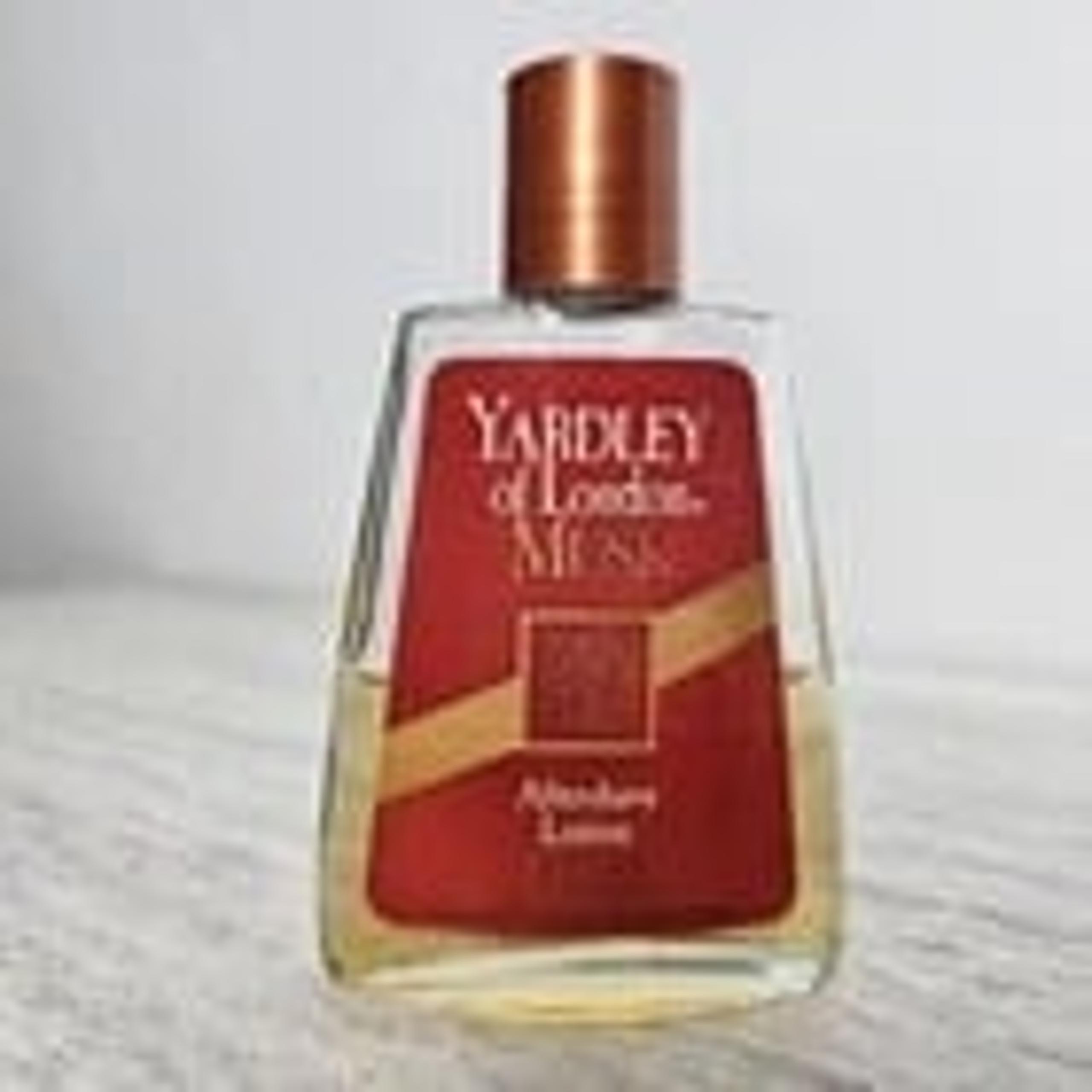 YARDLEY OF LONDON Musk Aftershave Lotion Vintage 1.7 Fl Oz - Approx 50% FULL