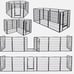 8 8 Panels Metal Dog Playpen Pet Fence Portable Puppy Playpen 39 H Exercise Pen
