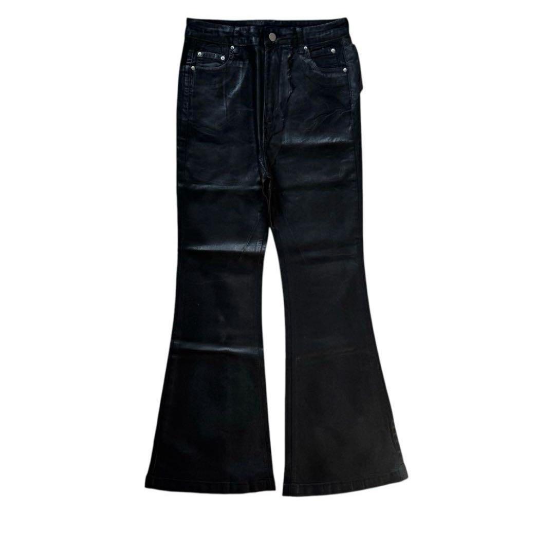 パンツ coating wax boot cut jeans archive y2k Coating wax bootcut jeans archive Y2K Boot cut