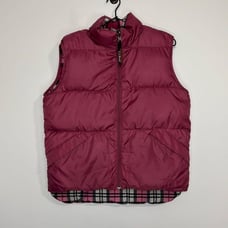 L.L. Bean Vintage Reversible Plaid Down Vest S