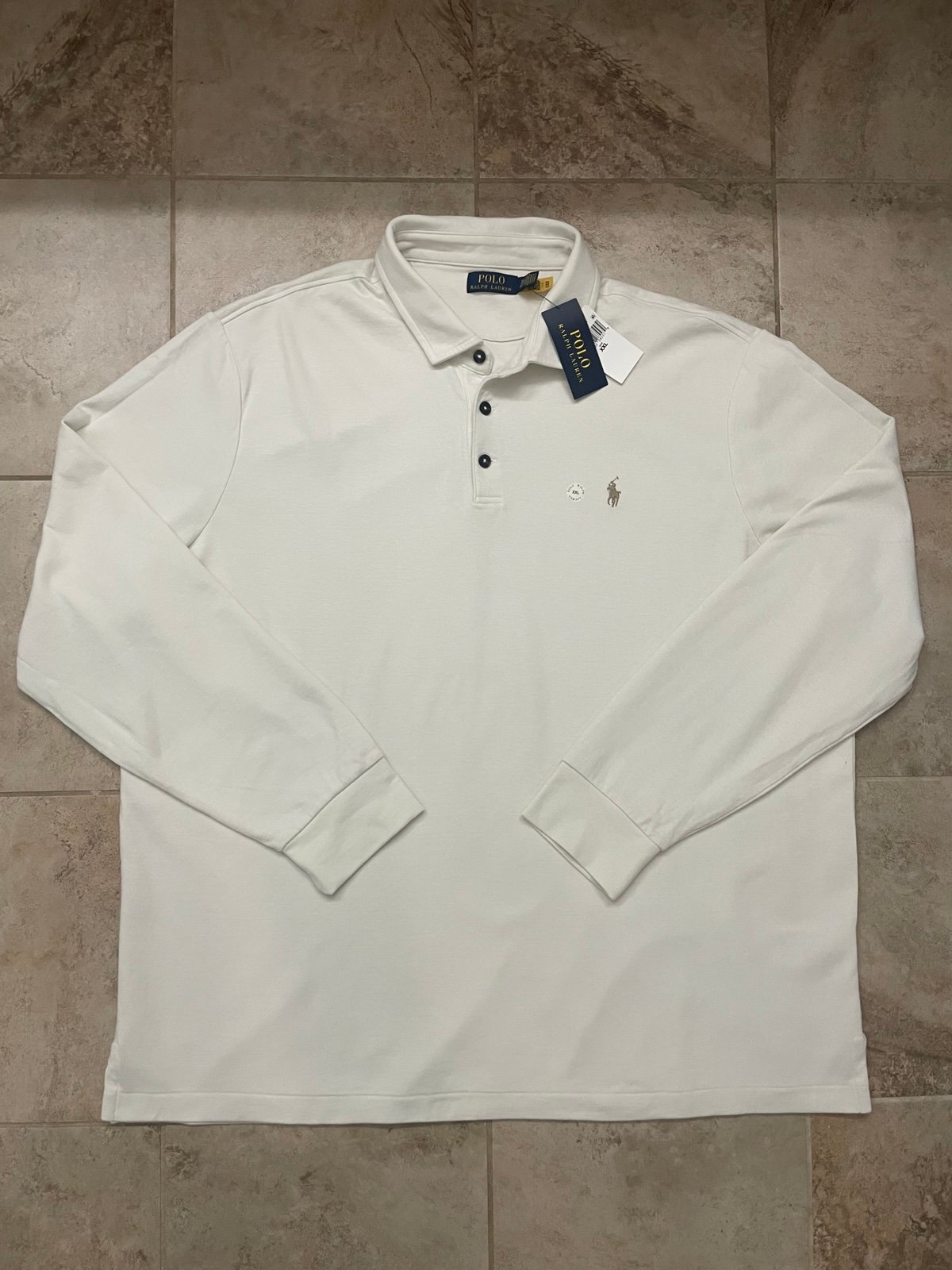 NWT Polo Ralph Lauren Mens Classic Fit Soft Cotton Long Sleeve Polo Shirt Sz XXL