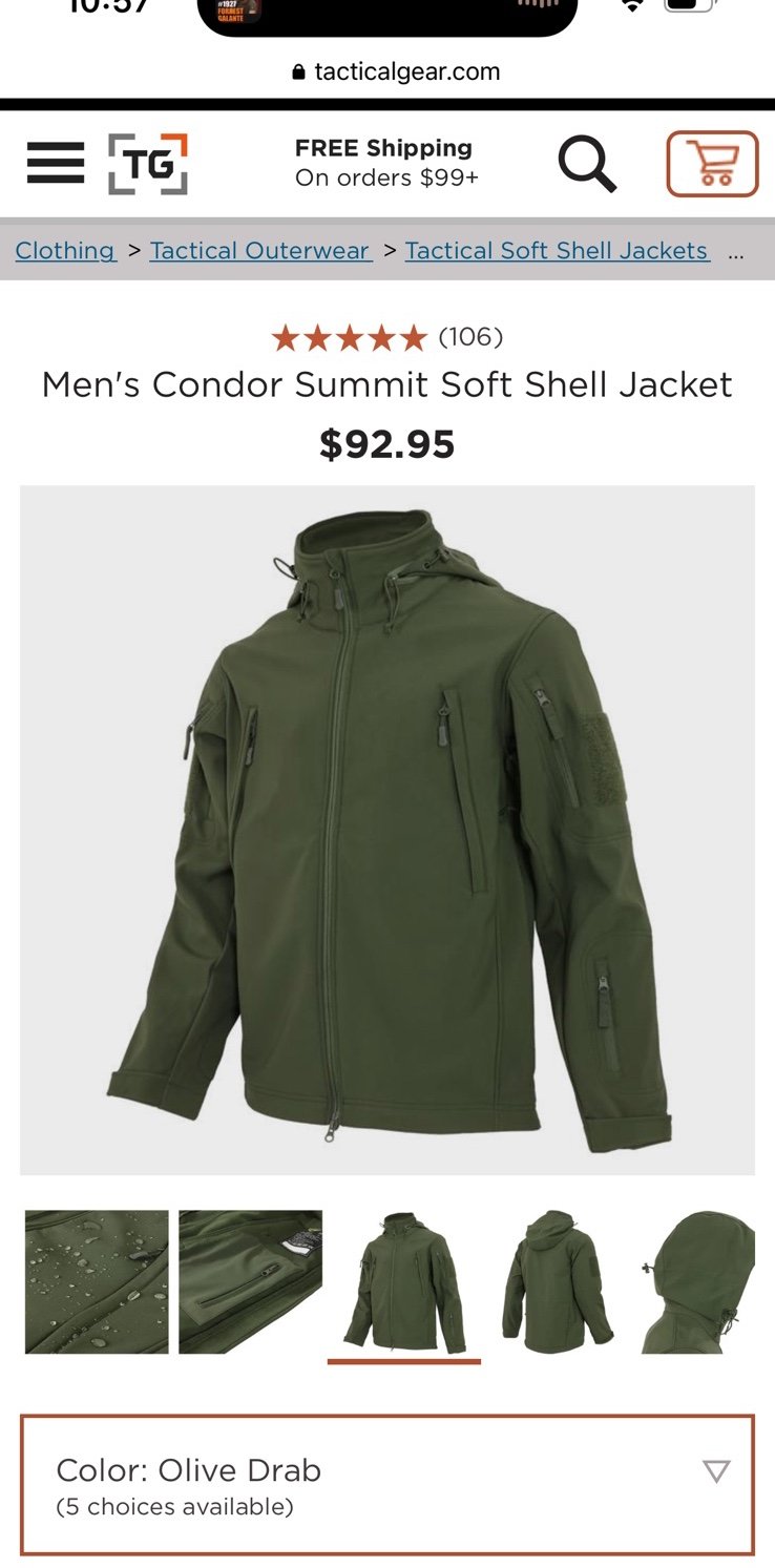 Mens condor summit softshell Jacket