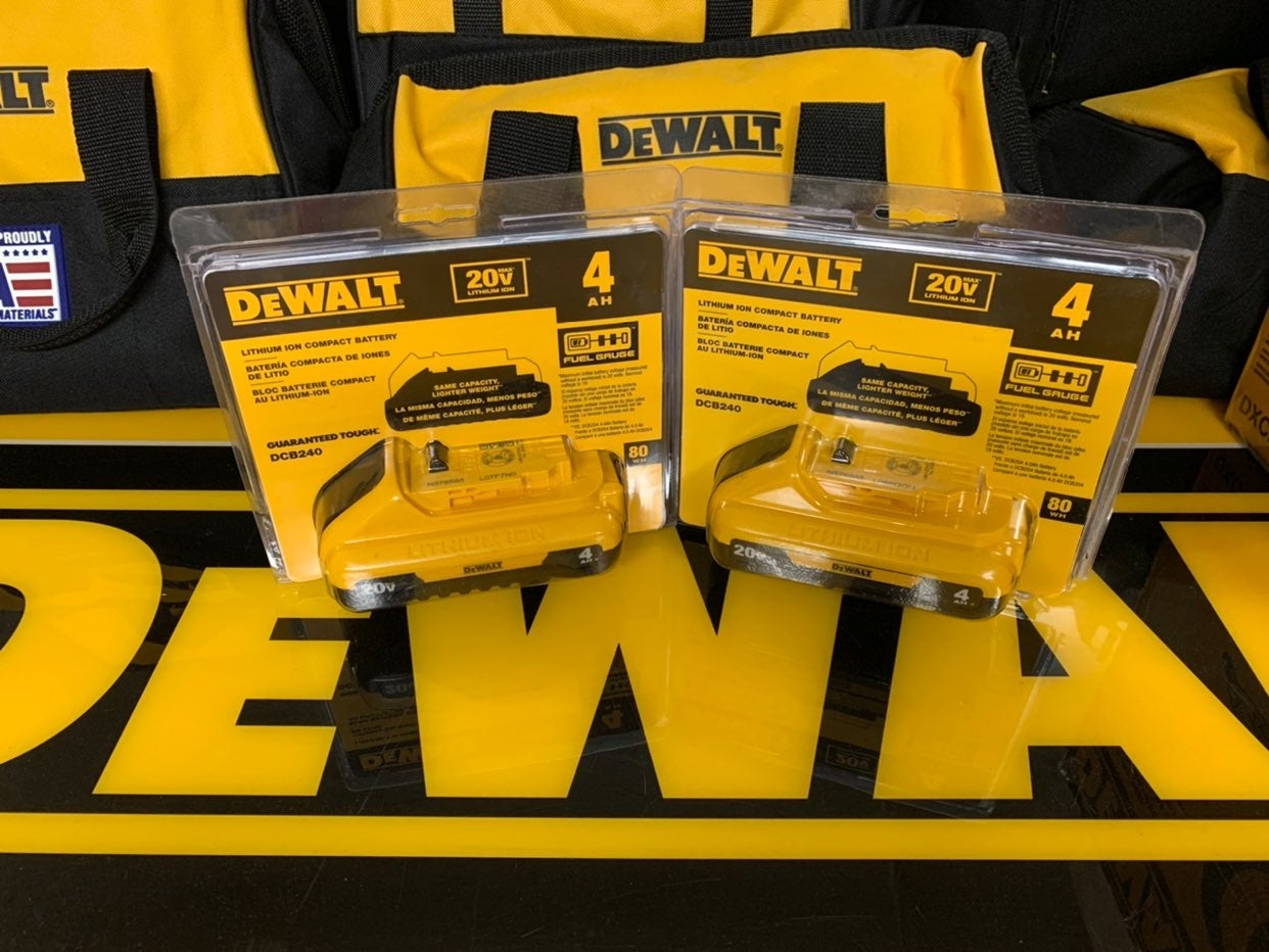 Dewalt New Slim 4 Ah batteries