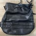 She + Lo Black Leather Bucket Shoulder Bag Purse