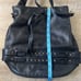 She + Lo Black Leather Bucket Shoulder Bag Purse