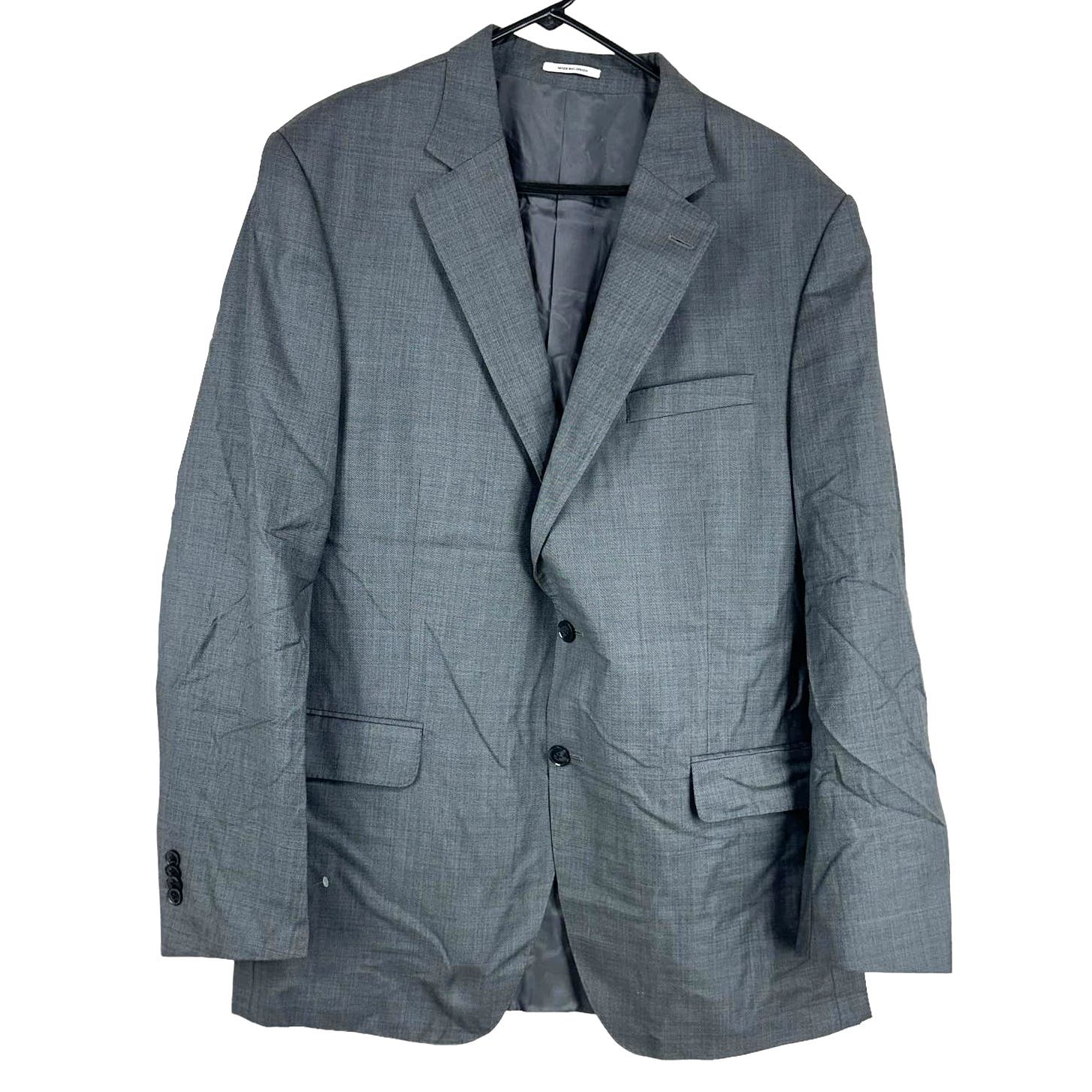 Peter Millar Gray 100% Wool Men's Sports Coat 46T New Without Tags
