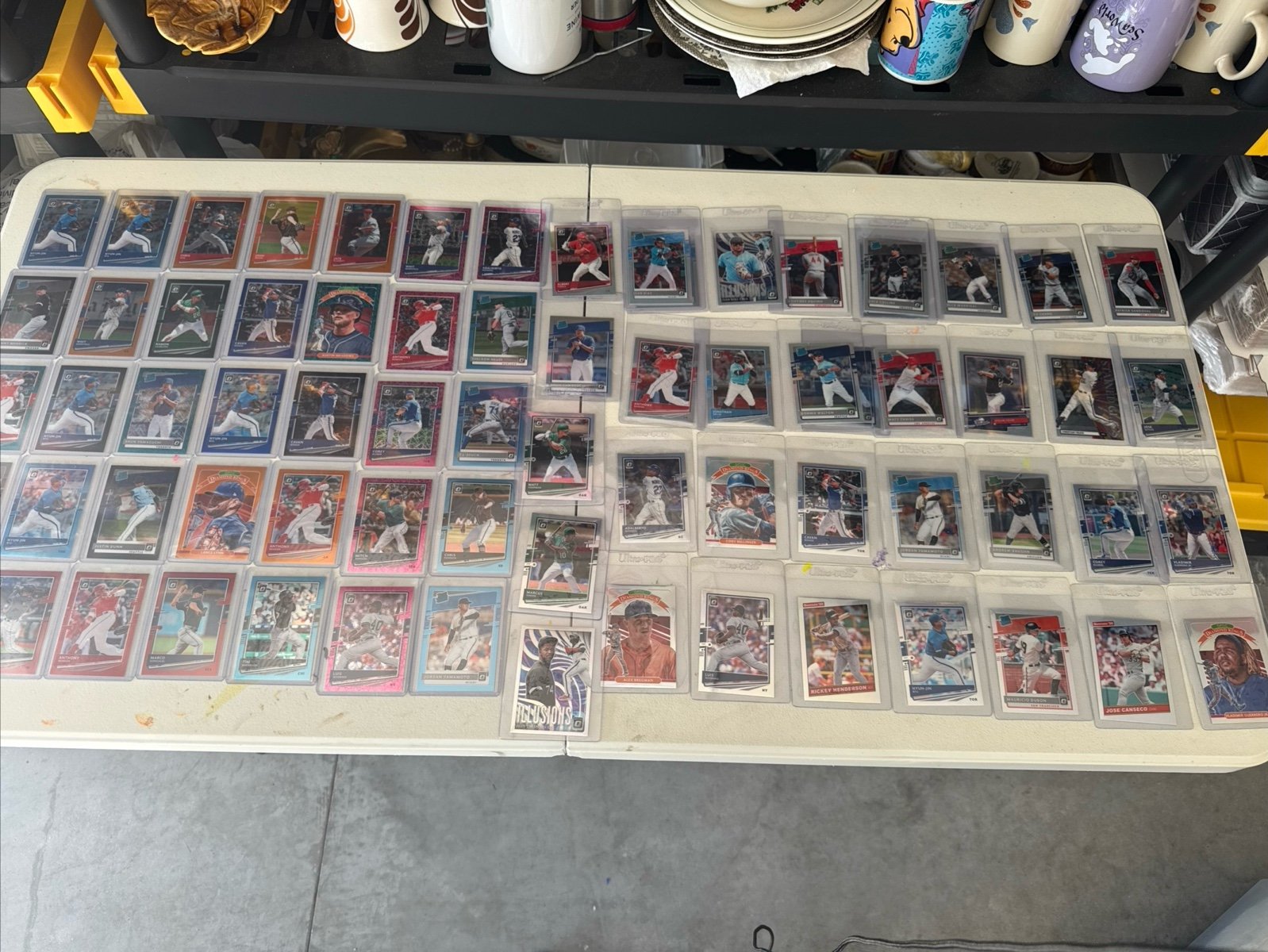 Lot Of Seventy One (71) 2020 Donruss Optic Color & Silver Prizm Lot