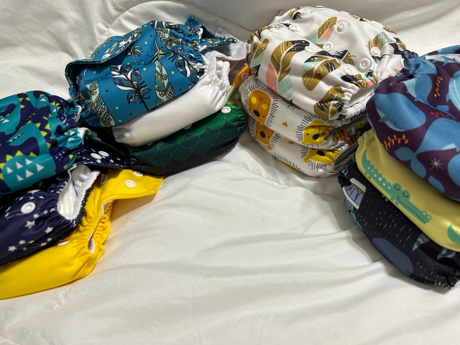 Cloth diapers.