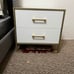 Modern Nightstand End Side Table with 2 Drawers