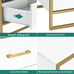 Modern Nightstand End Side Table with 2 Drawers