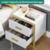 Modern Nightstand End Side Table with 2 Drawers