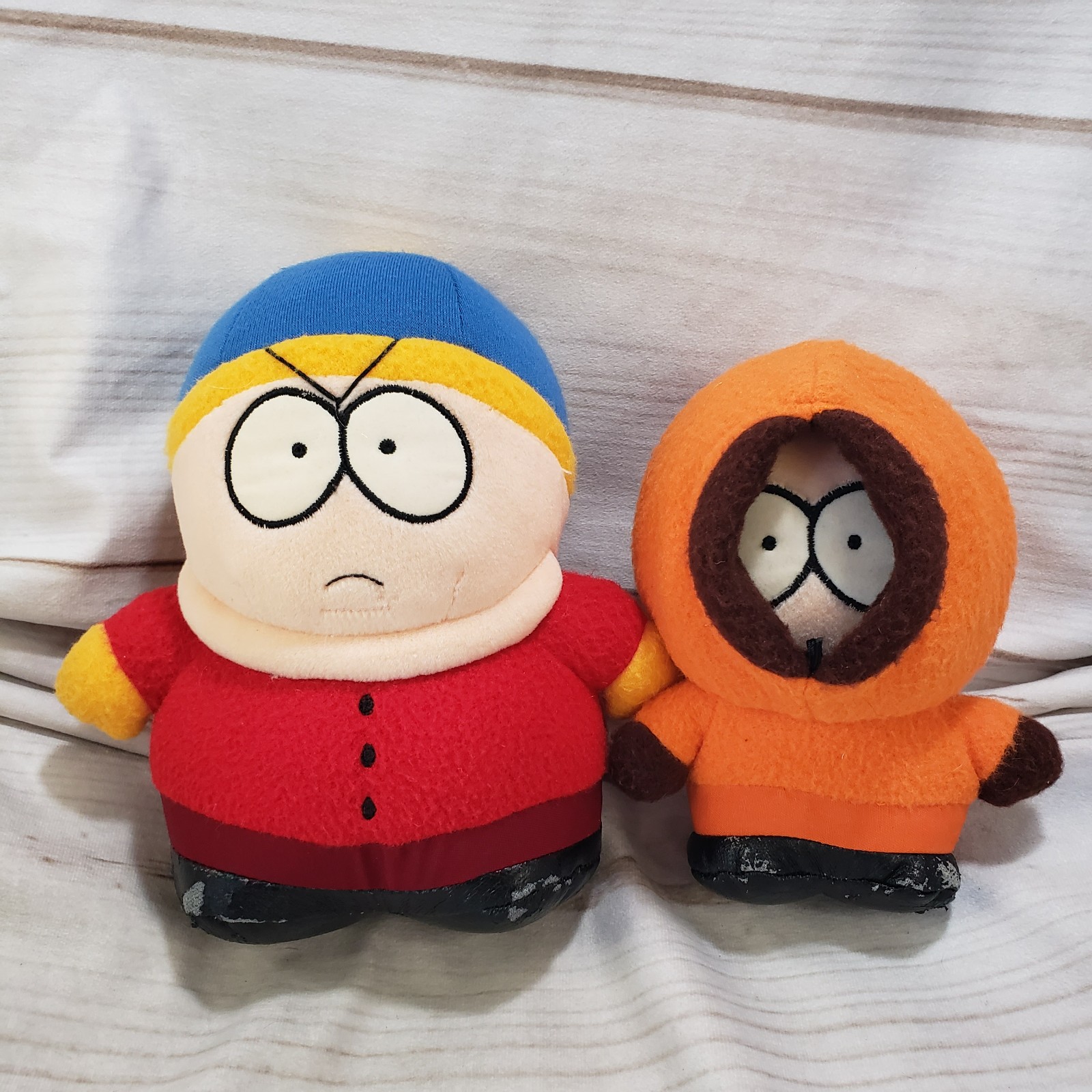 Comedy Central South Park Cartman & Kenny Plush Stuffed Dolls Vintage 7 1998
