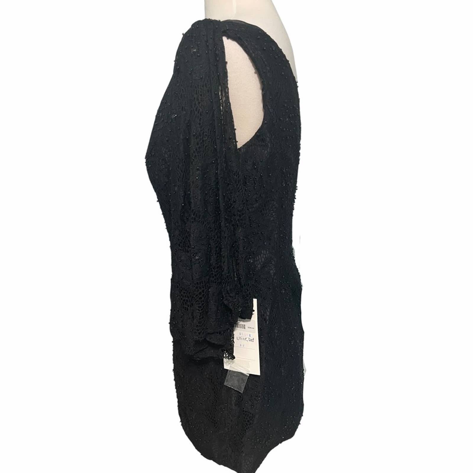 Rachel Allan Angel Sleeve Lace Black shops 14