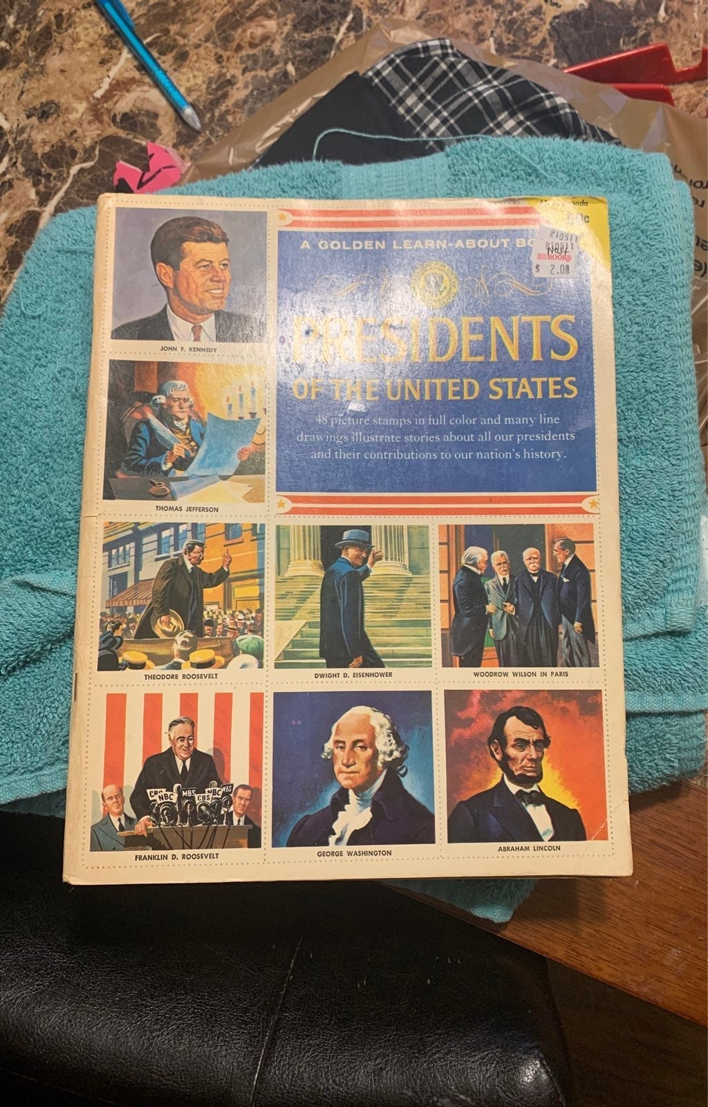 Vintage golden learn about presidents