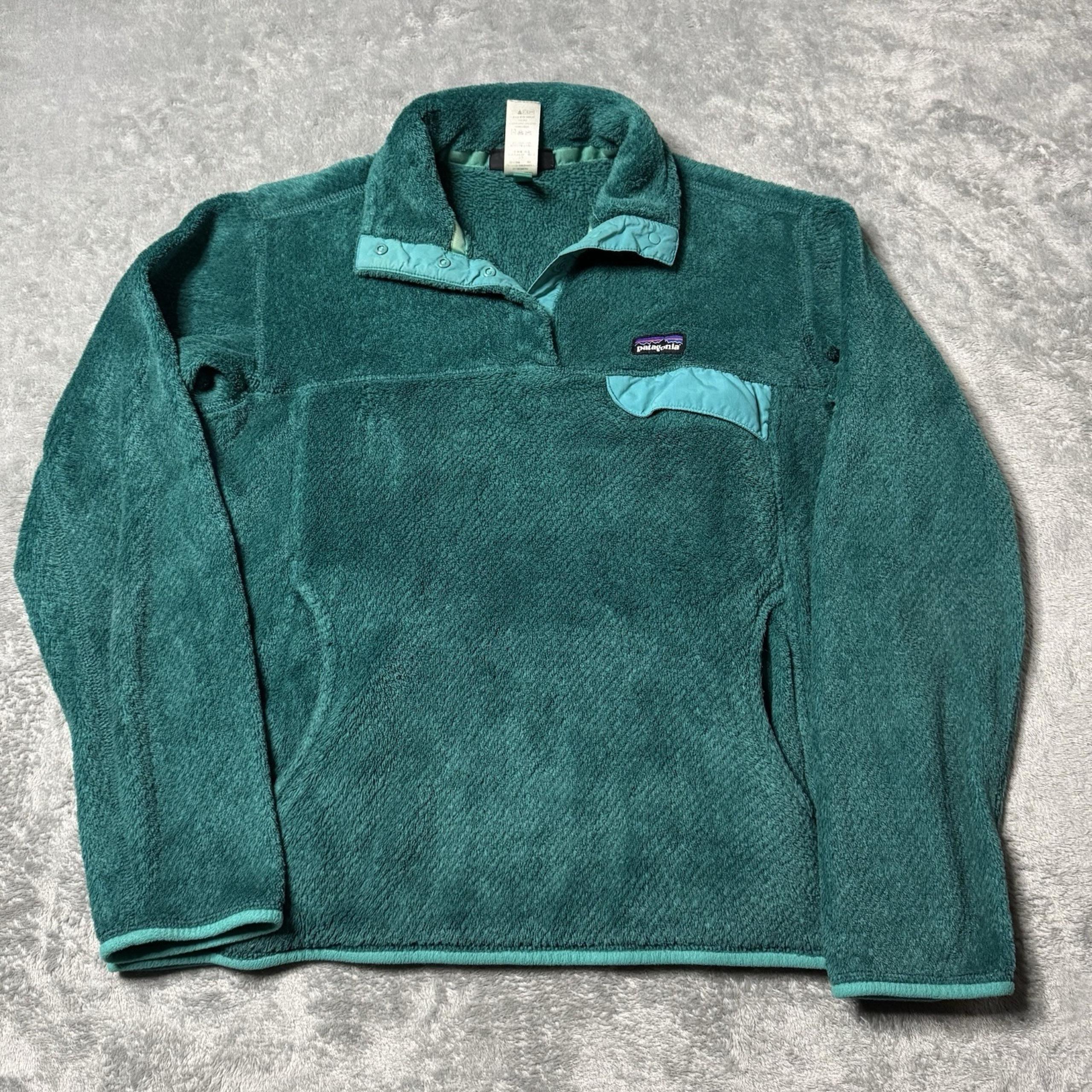 Patagonia Re-Tool Snap-T Womens Large 1/4 Button Pullover Fleece Polartec USA
