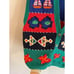 Vintage fish embroidered sweater vest size L