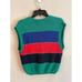 Vintage fish embroidered sweater vest size L