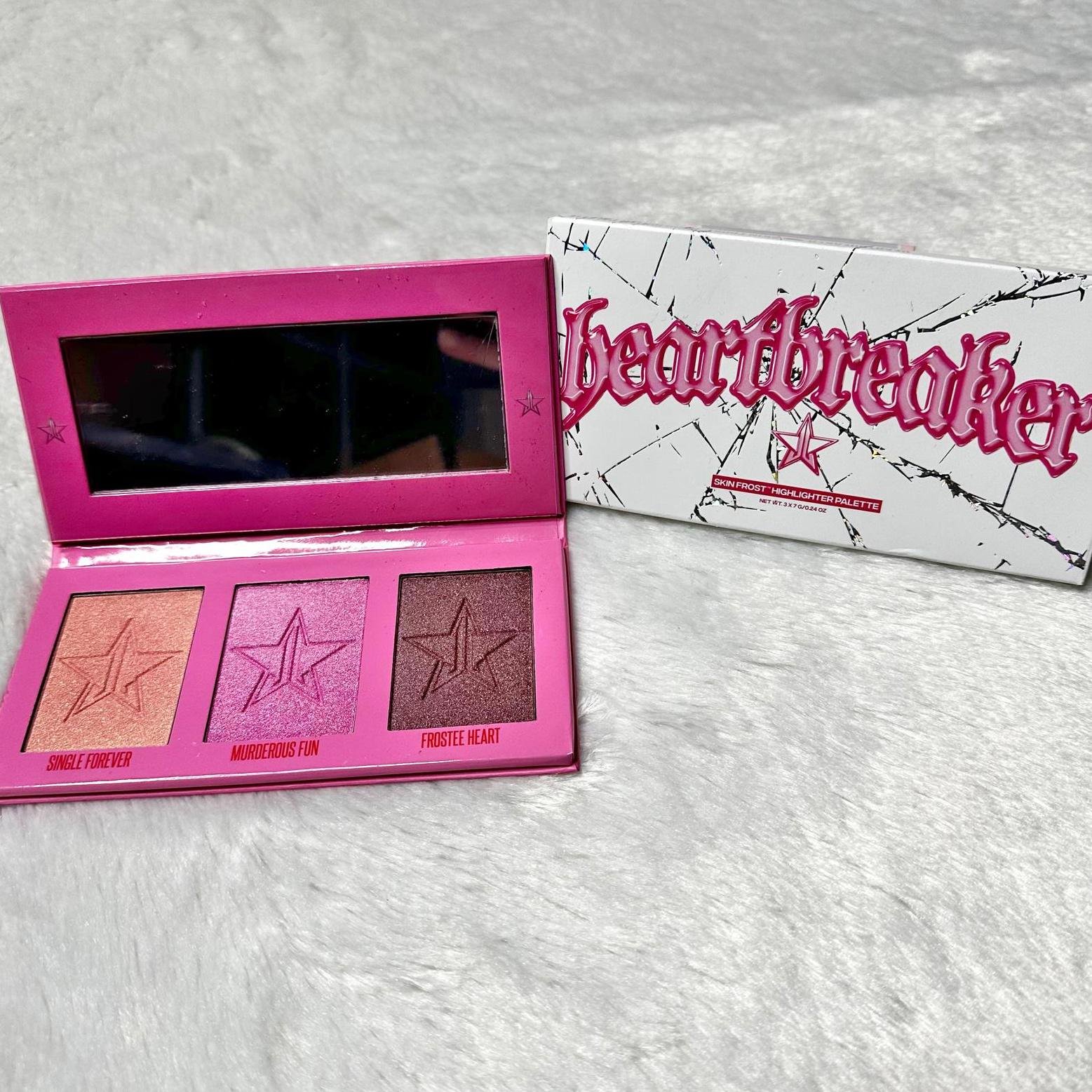 NIB Jeffree Star Heartbreaker Skin Frost Highlighter Palette 3x7g