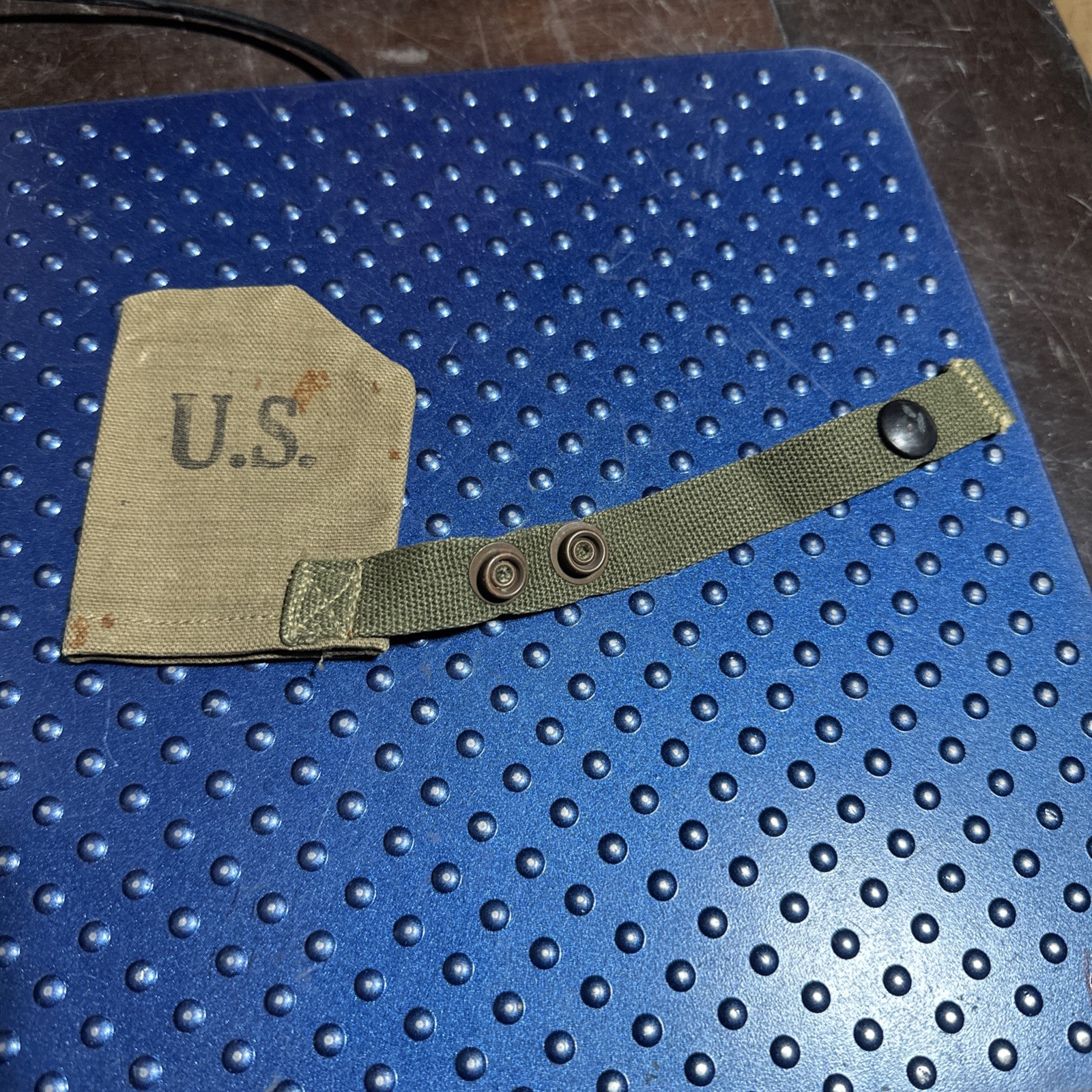 Original WW2 US Army E.A. Brown Mfg CO Barrel Muzzle Cover - Dated 1944