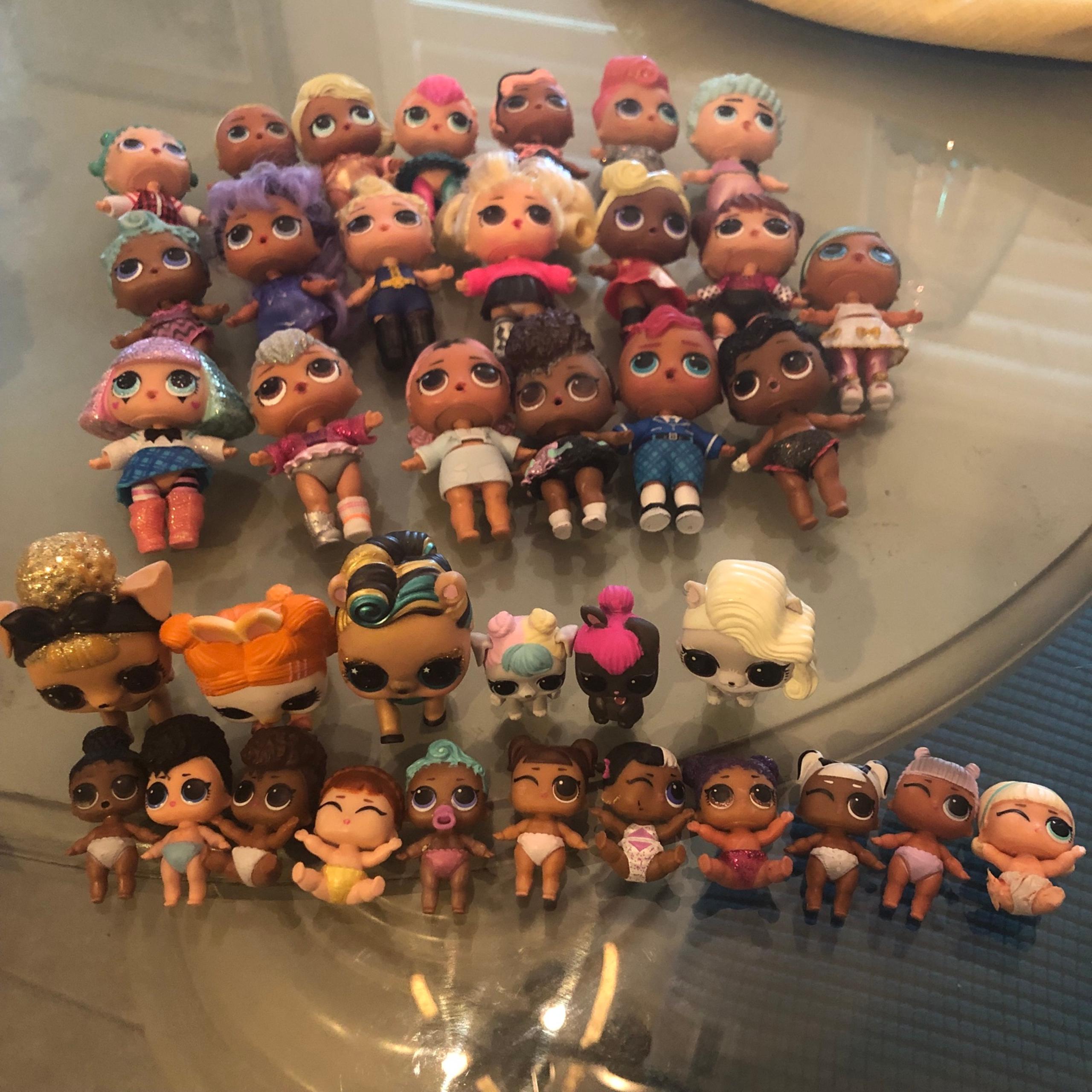 Huge Lot of 100+ LOL Surprise Fashion Dolls Babies Pets Accessories Bath Clothes