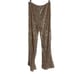 L*Space Lily Smoky Quartz Sequined Wide Leg Beach Coverup Pants Size Small