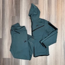 Nike tech fleece sweatsuit set size large teal green blue pack