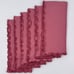 6 - Dransfield Ross Pink 20” Wave Edge Napkins 100% Heavyweight Linen Brand New