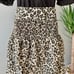 Walter Baker Minty Ruffled Leopard Print Midi Skirt Size 8