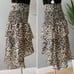 Walter Baker Minty Ruffled Leopard Print Midi Skirt Size 8