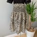 Walter Baker Minty Ruffled Leopard Print Midi Skirt Size 8