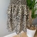Walter Baker Minty Ruffled Leopard Print Midi Skirt Size 8