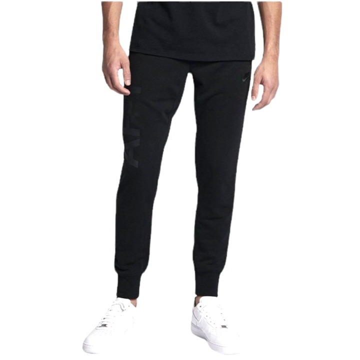 Nike Black Cotton Blend Air Force One Athletic Training Jogger Pants Size M