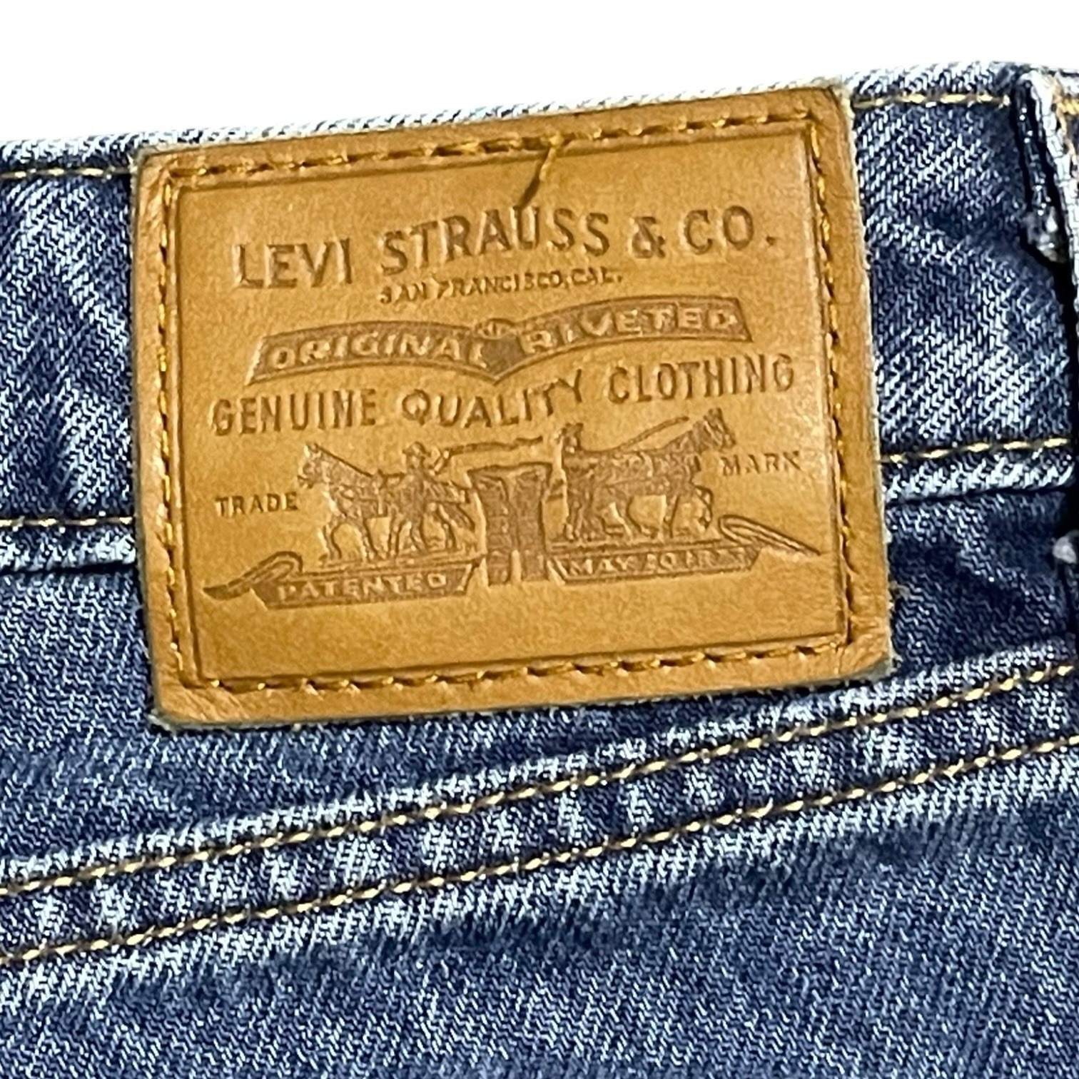 Levis Premium Low Loose Jeans Womens Size 24 Med Wash 90's Wide Leg 29x29 Cotton