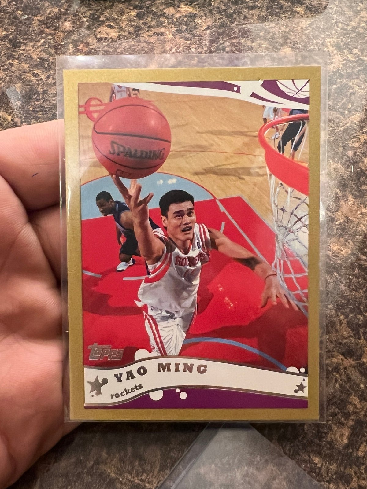 2005-06 Topps Yao Ming Gold /99 #11 Houston Rockets NBA Basketball China 46/99