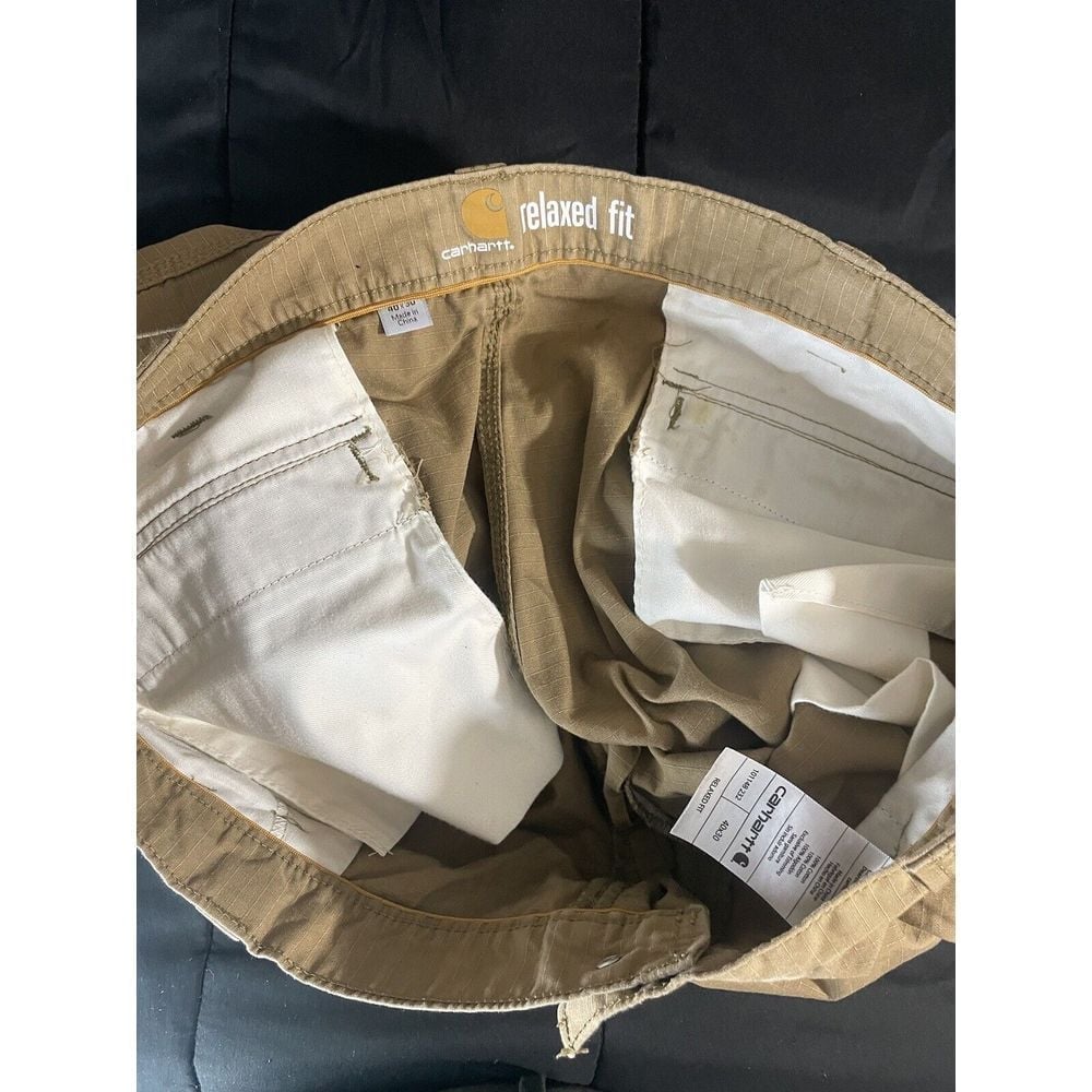 carhartt force cargo pants Mens 40 X 30 Relaxed Fit Khaki 101148-232