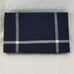 Ralph Lauren Modern Equestrian Windowpane Navy / Cream King Sham 215 NIP