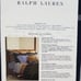 Ralph Lauren Modern Equestrian Windowpane Navy / Cream King Sham 215 NIP