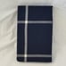 Ralph Lauren Modern Equestrian Windowpane Navy / Cream King Sham 215 NIP