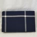 Ralph Lauren Modern Equestrian Windowpane Navy / Cream King Sham 215 NIP