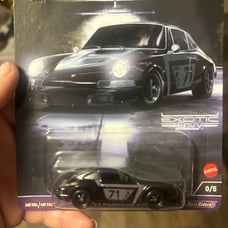 HOT WHEELS PREMIUM EXOTIC ENVY '71 PORSCHE 911 BLACK 0/5 CHASE CAR LIMITED