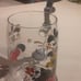 German Crystal Stein w/ ROSEMALING FOLK ART Handpainted