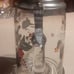 German Crystal Stein w/ ROSEMALING FOLK ART Handpainted